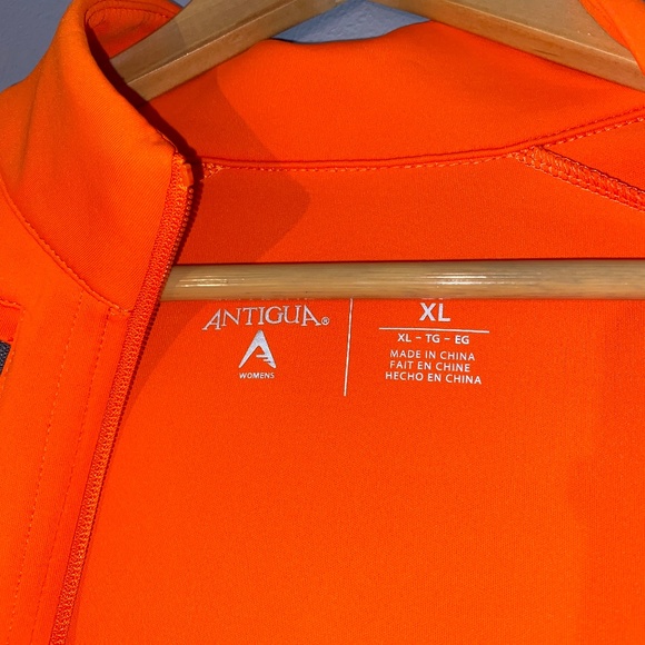 ANTIGUA Women's XL Orange Throwback Cincinnati Bengals Performace Jacket - Picture 8 of 14